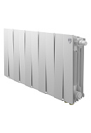 Биметаллический дизайн радиатор Royal Thermo PianoForte VD 300 Bianco Traffico (белый) VDR80 - 14 секций, нижнее правое подключение, 80мм 