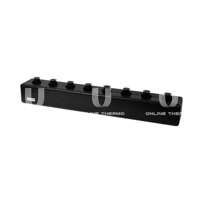 Модульный распределительный коллектор Stout SDG-0016-004004 DN25, до 70 кВт, конструкционная сталь, с термоизоляцией 