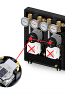 Насосно-смесительный модуль Meibes Kombimix 2MK M26101.4OSRU, 2 смесительных контура без приводов, с насосом Wilo PARA SC 7.0 180, подача справа 