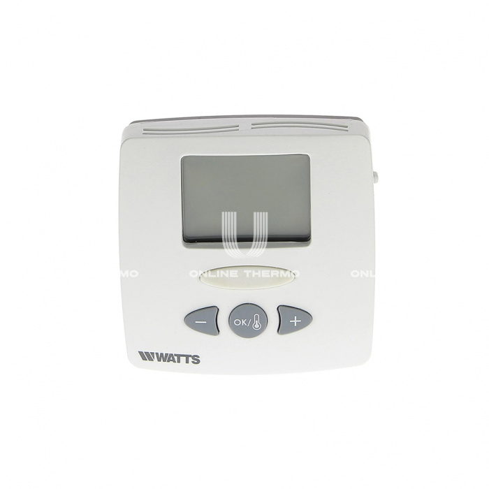 *Комнатный термостат (терморегулятор) Watts WFHT-LCD SEN 10021110, 5-30 °С, 230 В, НO-НЗ сервопривод,электронный, с дисплеем, с датчиком пола 