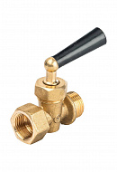 Кран запорный трехходовой Watts 10009488 RM 15-MZ 1/2" ВР-НР, для манометра 