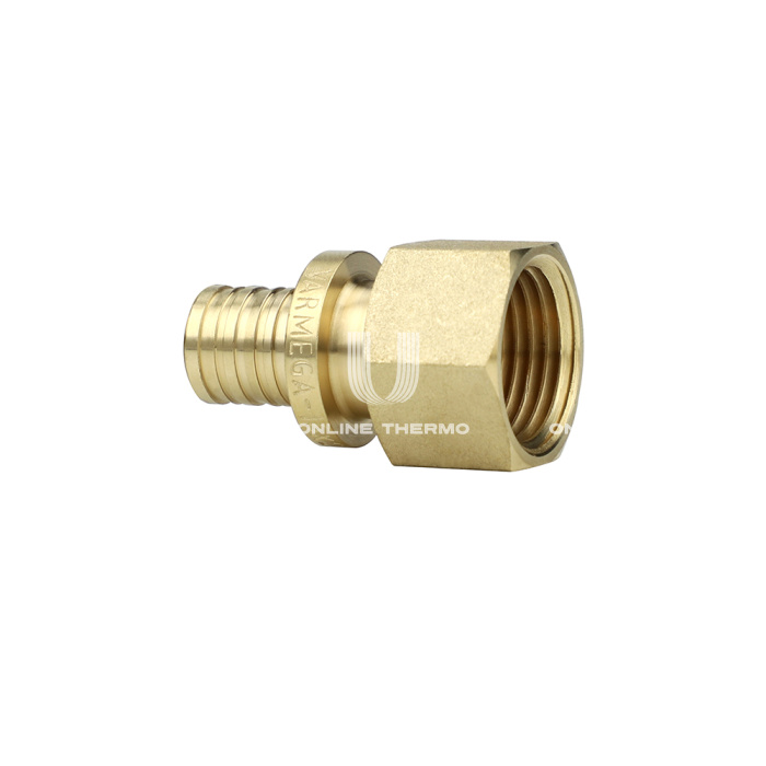 Муфта переходная (переходник) с внутренней резьбой Varmega Slide-fit VM51311, 16х1/2", латунная, аксиальная 
