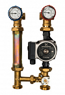 Насосная группа Stout SDG-0007-002502 DN 25 (1") с приводным смесителем и насосом Grundfos UPSO 25-65, подача справа 