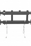 Модульный распределительный коллектор Gidruss (Гидрусс) MK-400-2x50 DN65, фланец, до 400 кВт, конструкционная сталь 