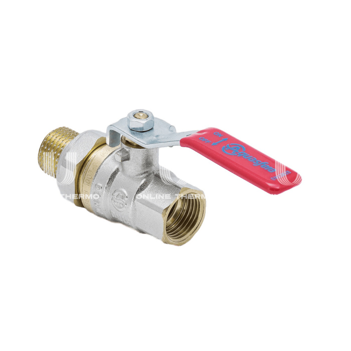 Кран шаровый Aquasfera Euro 1006-04, ВР-НР 1 1/4", полнопроходной, ручка-рычаг 