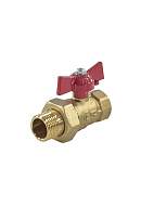 Кран шаровый с разъемным соединением SantechSystems 3/4" ВР-НР, ручка-бабочка 