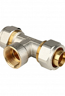 Тройник с внутренней резьбой Stout SFS-0012-000132 1"x32, никелированный, компрессионный 