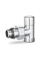 Радиаторный клапан ручной регулировки Varmega VMDV01-410415, 1/2"×3/4"ЕК НР, угловой, хромированный 