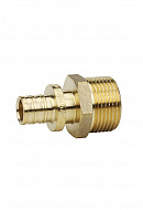 Муфта переходная (переходник) с наружной резьбой Varmega Slide-fit VM51211, 16х1/2", латунная, аксиальная 