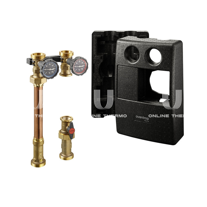 Насосная группа Oventrop Regumat S-180 1355075, прямая, DN 32 (1 1-4"), без насоса, доп. шаровый кран 