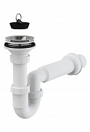 Cифон для мойки Alcaplast A464-DN50, L-образный, пластиковый, с гидрозатвором 