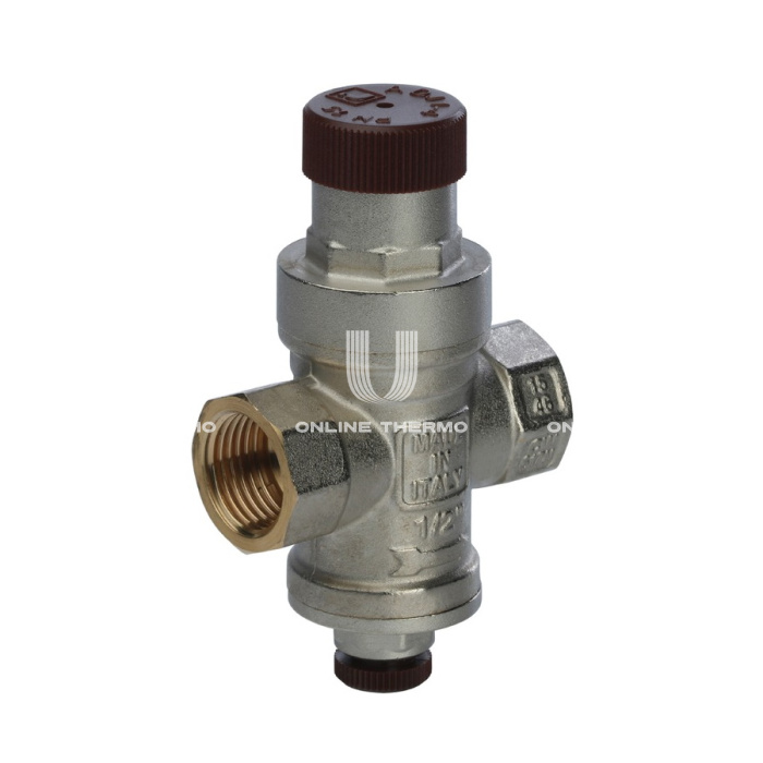 Редуктор давления Stout SVS-0010-000015 1/2", PN16, поршневой, с присоединением к манометру 