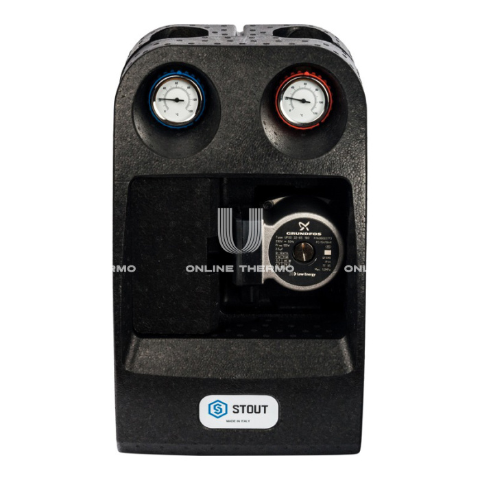 Насосная группа Stout SDG-0001-003202 DN 25 (1") прямая, с насосом Grundfos UPSO 25-65 