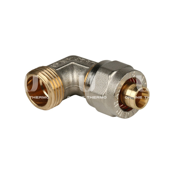 Угольник (угол) с наружной резьбой Stout SFS-0006-000132 1"x32, никелированный, компрессионный 