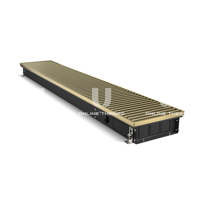 Конвектор внутрипольный Royal Thermo ATRIUM RT-A-75/200/2400-DG-U-LB, с естественной конвекцией, без вентилятора 