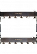 Распределительный коллектор (группа) для отопления Rommer RMS-4401-000006 ВР 1", на 6 контуров 3/4" EK, нержавеющая сталь, нерегулирующий 