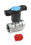 Кран шаровый Giacomini R851TX004 3/4" ВР, полнопроходной, ручка пластиковая удлиненная 