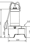 Насос дренажный Wilo Rexa MINI3-V04.11/M06-523/P-5M 
