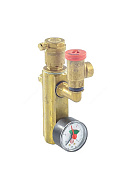 Группа безопасности котла Giacomini R554PY005, 1", латунь, с манометром 