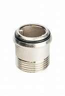 Прямое разъемное соединение "американка" Stout ВН никелированное, уплотнение o-ring 1/2" 