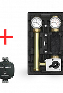 Насосная группа Meibes MK M66831.36MRU, смесительная с приводом, DN 25 (1"), с насосом Grundfos UPM3 Hybrid 25-70 180, подача справа 