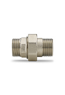 Прямое разъемное соединение Varmega НР-НР 1", VMTF56-N000606, с уплотнением o-ring, никелированное 