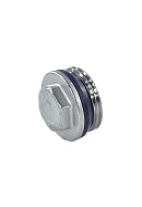 Заглушка Giacomini R592DX005, НР 1", для коллекторов, с прокладкой o-ring 