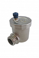 Воздухоотводчик Stout угловой автоматический 1/2", вертикальный выпуск 