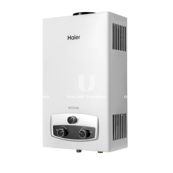 Проточный газовый водонагреватель (газовая колонка) Haier IGW 12 B, TD0028954RU, открытая камера, электророзжиг 