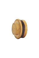 Заглушка Giacomini R592DY005, НР 1", для коллекторов, с прокладкой o-ring 