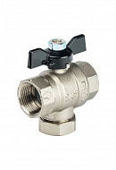 Кран шаровой Stout с фильтром 3/4" (ручка-бабочка) 