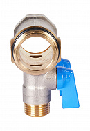 Коллектор Stout с шаровыми кранами SMB 6211 1", 2 отвода 1/2" (синие ручки) 