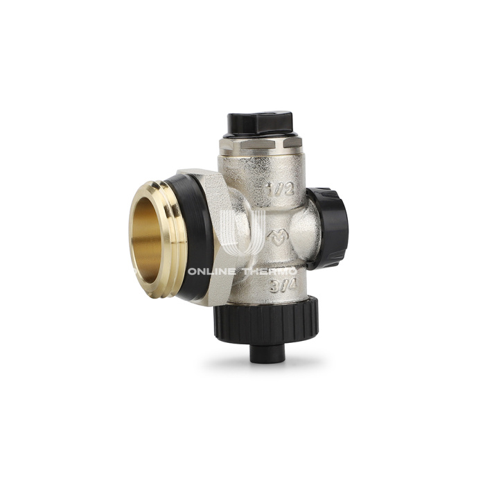 Концевая группа Varmega VM15906, НР 1", с дренажным вентилем и ручным воздухоотводчиком 
