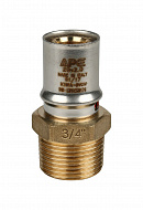 Муфта с наружной резьбой Stout SFP-0001-003420 3/4"х20, пресс-фитинг 