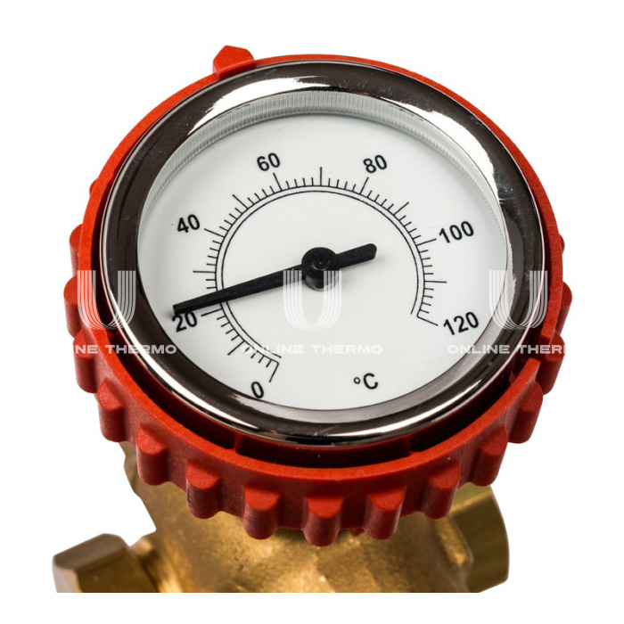 Насосная группа Stout SDG-0007-002502 DN 25 (1") с приводным смесителем и насосом Grundfos UPSO 25-65, подача справа 