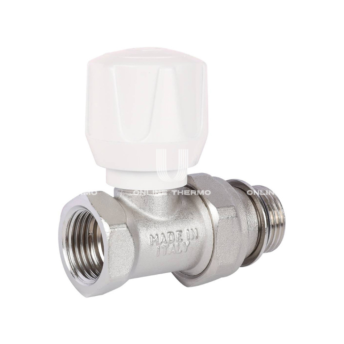 Радиаторный клапан (вентиль) ручной регулировки Stout SVR-2122-100015 1/2" ВР-НР, прямой, с уплотнением 