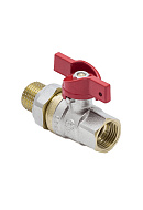 Кран шаровый Aquasfera Euro 1007-01, ВР-НР 1/2", полнопроходной, ручка-бабочка 