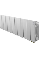 Биметаллический дизайн радиатор Royal Thermo PianoForte VD 200 Bianco Traffico (белый) VDR80 - 14 секций, нижнее правое подключение, 80мм 