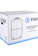 Расширительный бак для отопления Stout STH-0006-000080, 80 л, красный вертикальный, на ножках 