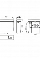 *Бачок для унитаза AlcaPlast A93-1/2", универсальный ALCA UNI DUAL 