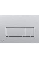 Кнопка смыва AlcaPlast THIN M572, хром матовая 