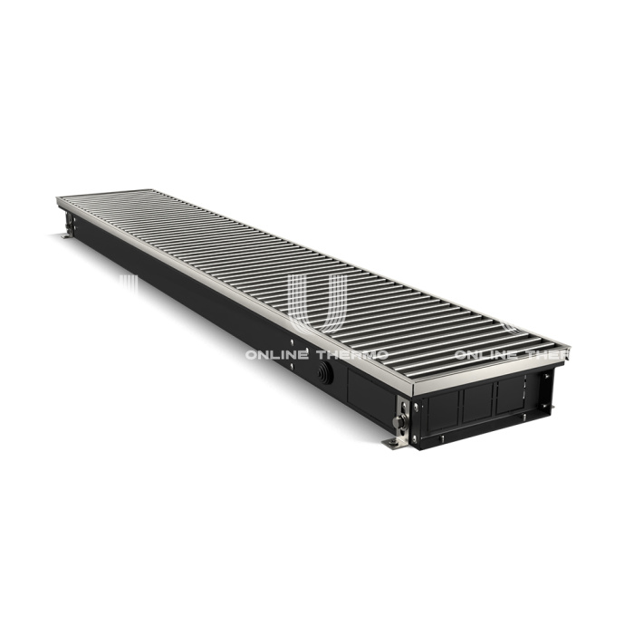 Конвектор внутрипольный Royal Thermo ATRIUM RT-A-75/200/2400-DG-U-NA, с естественной конвекцией, без вентилятора 