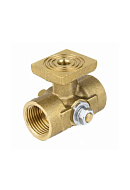 Кран запорный трехходовой Aquasfera 1061-01, ВР 1/2"×М20×1.5, для манометра 