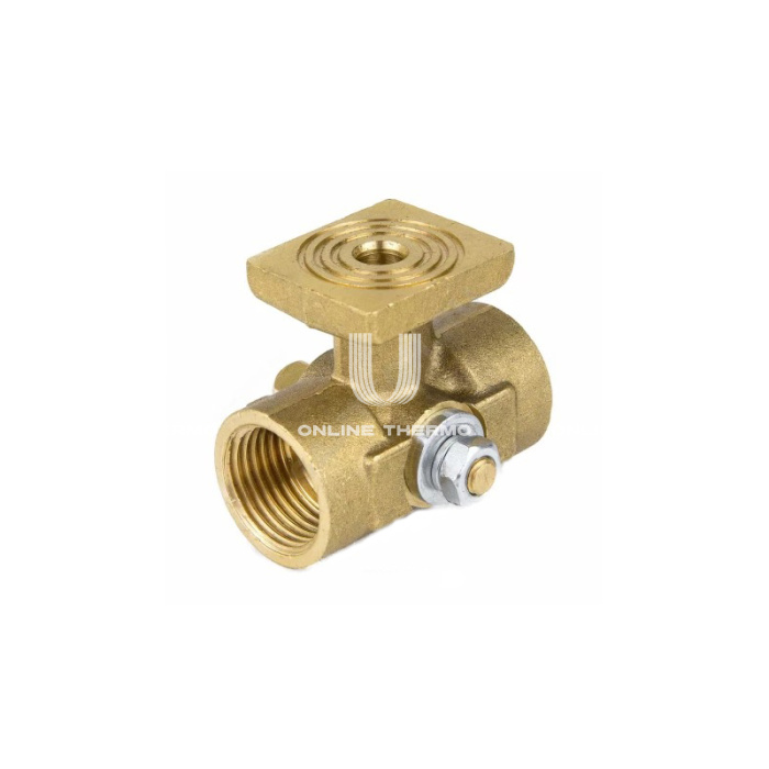 Кран запорный трехходовой Aquasfera 1061-01, ВР 1/2"×М20×1.5, для манометра 