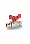 Кран шаровый Bonomi S90B26 ВР-НР 1/4", полнопроходной, ручка-бабочка 