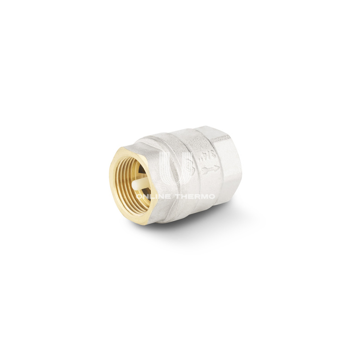 Обратный клапан Varmega VM04902, 3/4" ВР, с седлом из нейлона, никелированный 