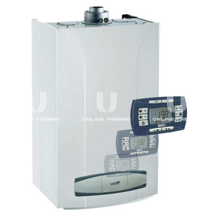 Настенный газовый котел Baxi LUNA-3 COMFORT 240 Fi CSE45624358-, двухконтурный, закрытая камера, 25 кВт, выносная панель управления 
