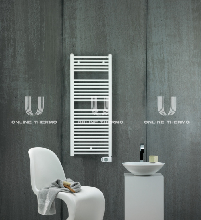 Полотенцесушитель электрический Zehnder Aura PBEZ-120-50/MQ 9016 1200-500 мм, белый 