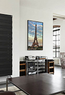 Биметаллический дизайн радиатор Royal Thermo PianoForte Tower 500 Noir Sable (черный) - 18 секций, нижнее / верхнее раздельное подключение 