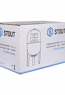 Гидроаккумулятор (расширительный бак) для водоснабжения Stout STW-0002-000080, 80 л, синий вертикальный, на ножках 